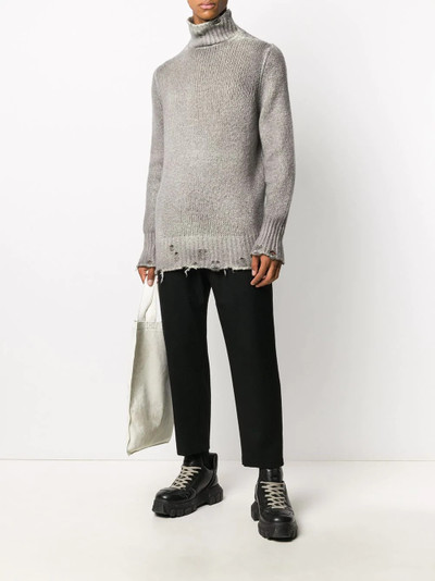 Avant Toi distressed roll-neck jumper  outlook