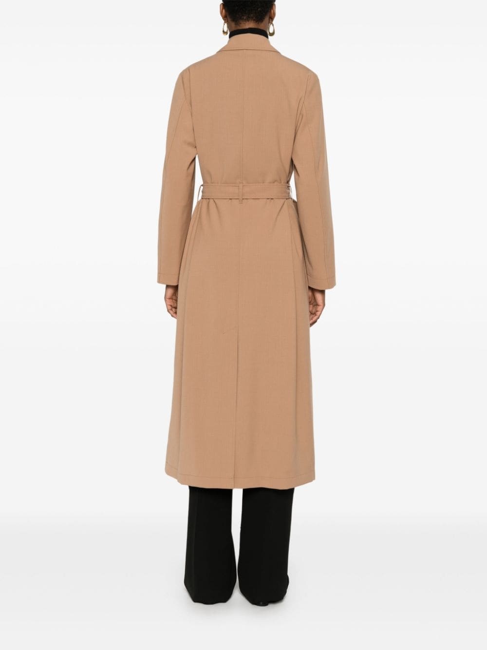 belted trench coat - 4