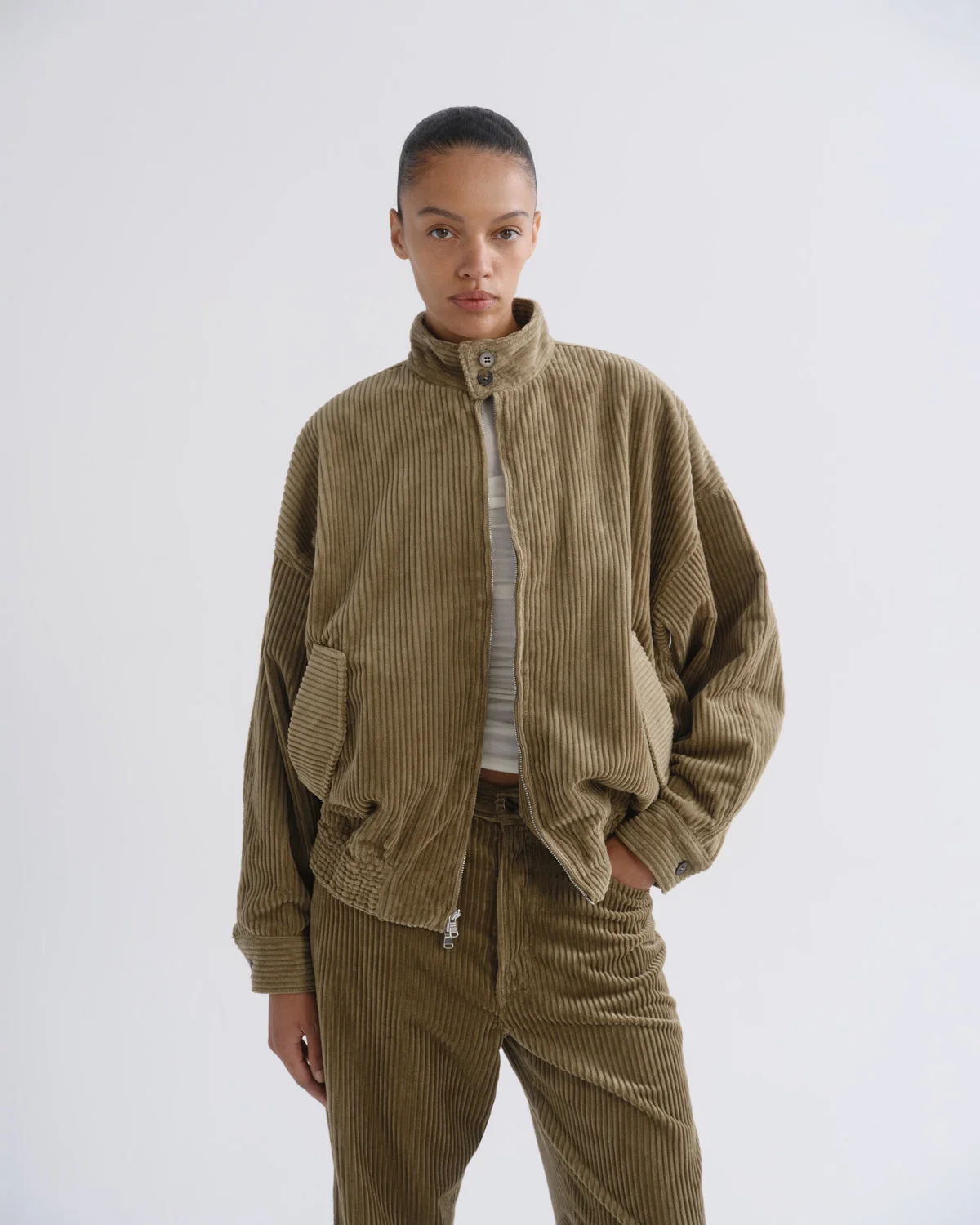 BLAIR JACKET IN FRENCH KHAKI - 1