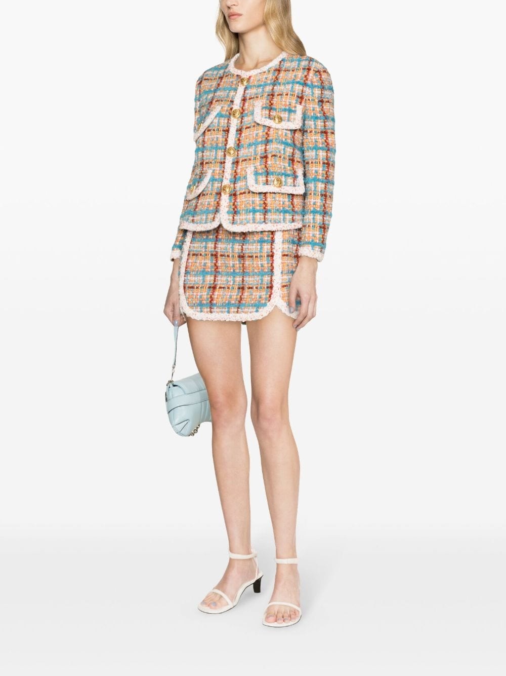Upper East Side bouclÃ© miniskirt - 3