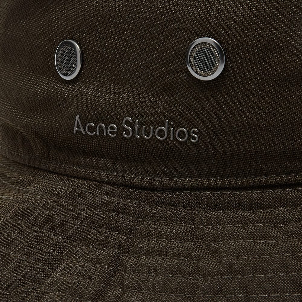 Acne Studios Brimmo Nylon Logo Bucket Hat - 2