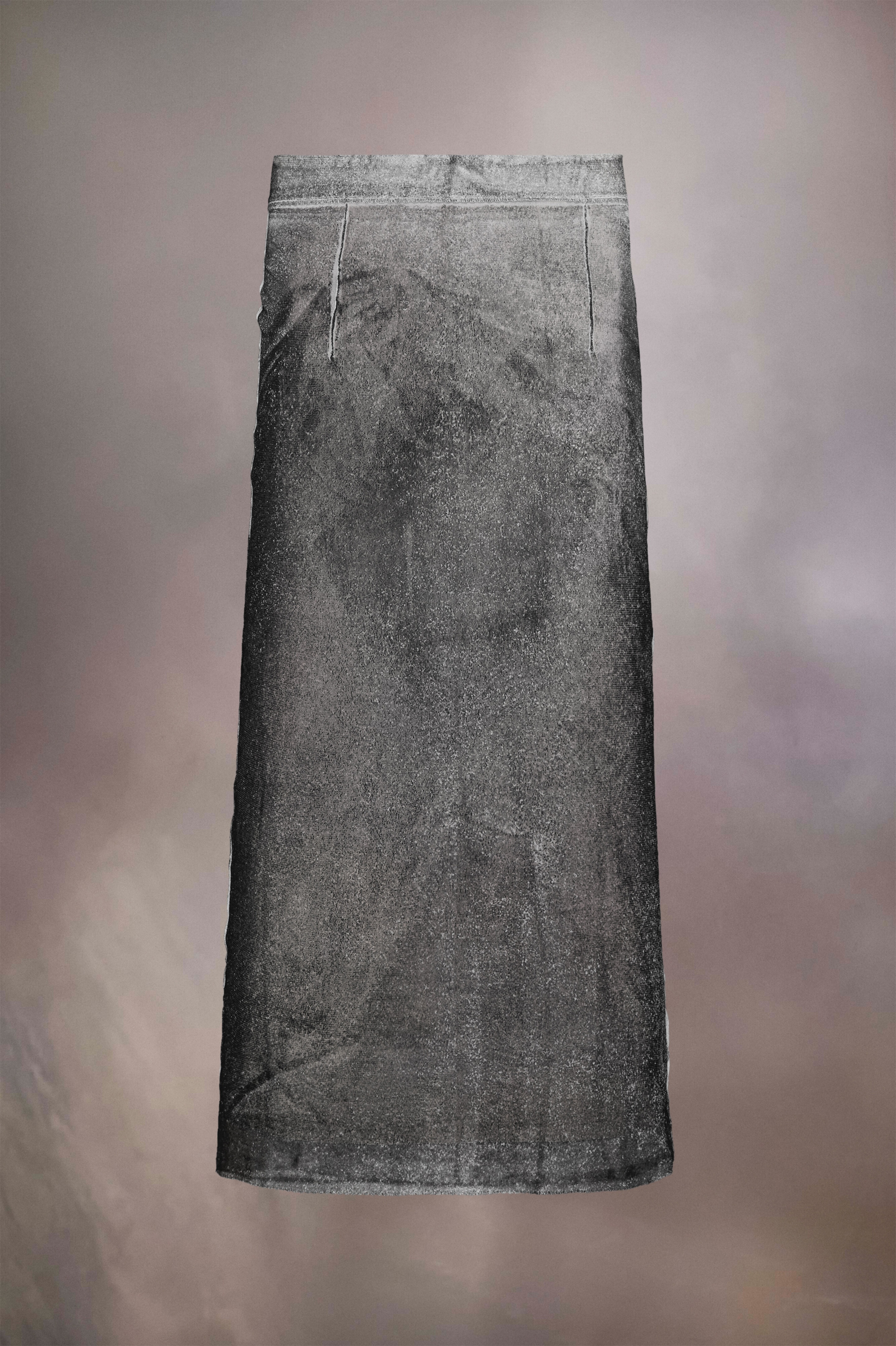 Serigraphic silk crepe skirt - 2