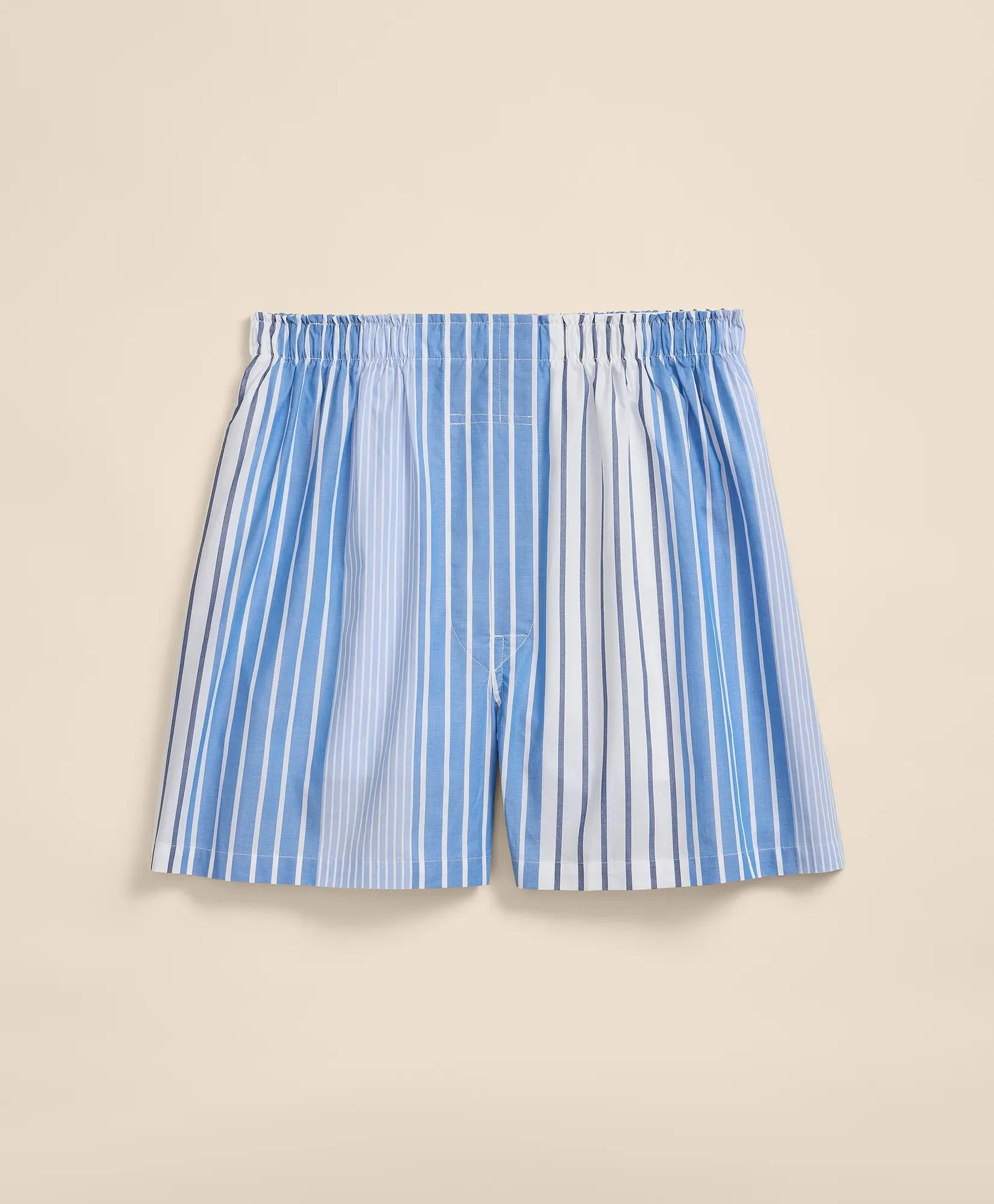 Cotton Poplin Stripe Boxers - 1