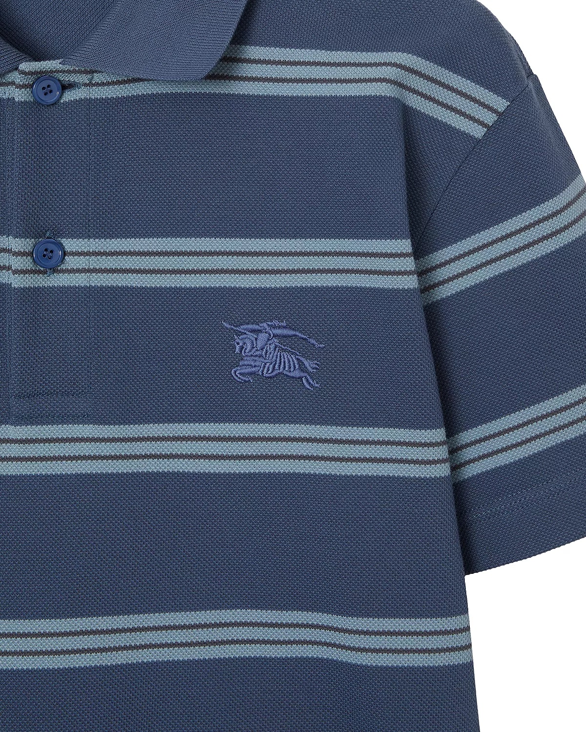 Striped Cotton Piqué Polo Shirt - 5