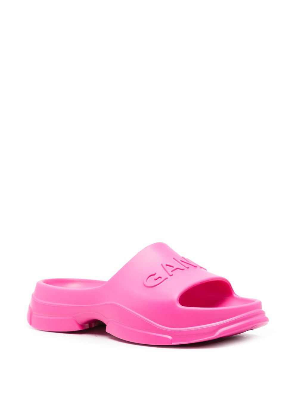 logo-embossed chunky slides - 2