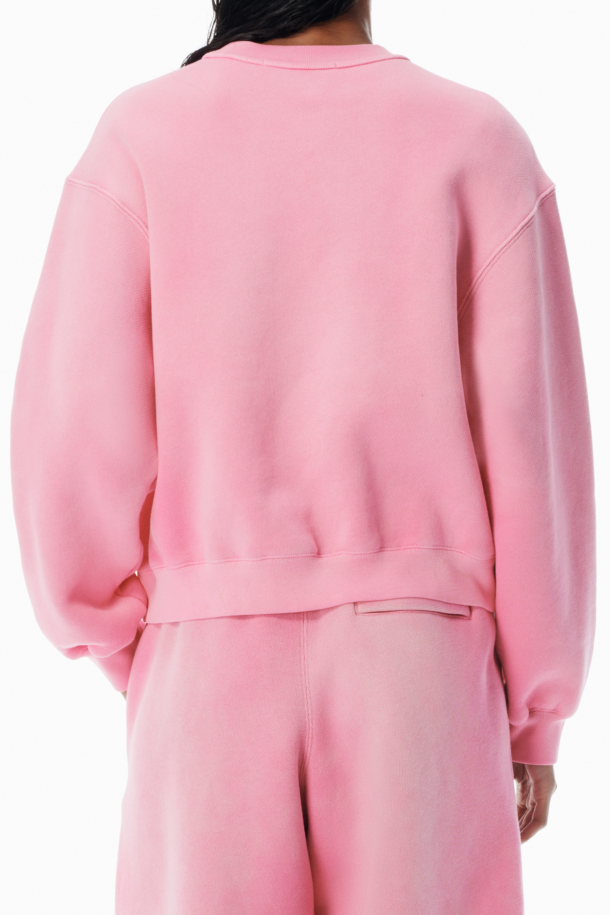 Pink Logo Puff Print Sweatshirt - 3