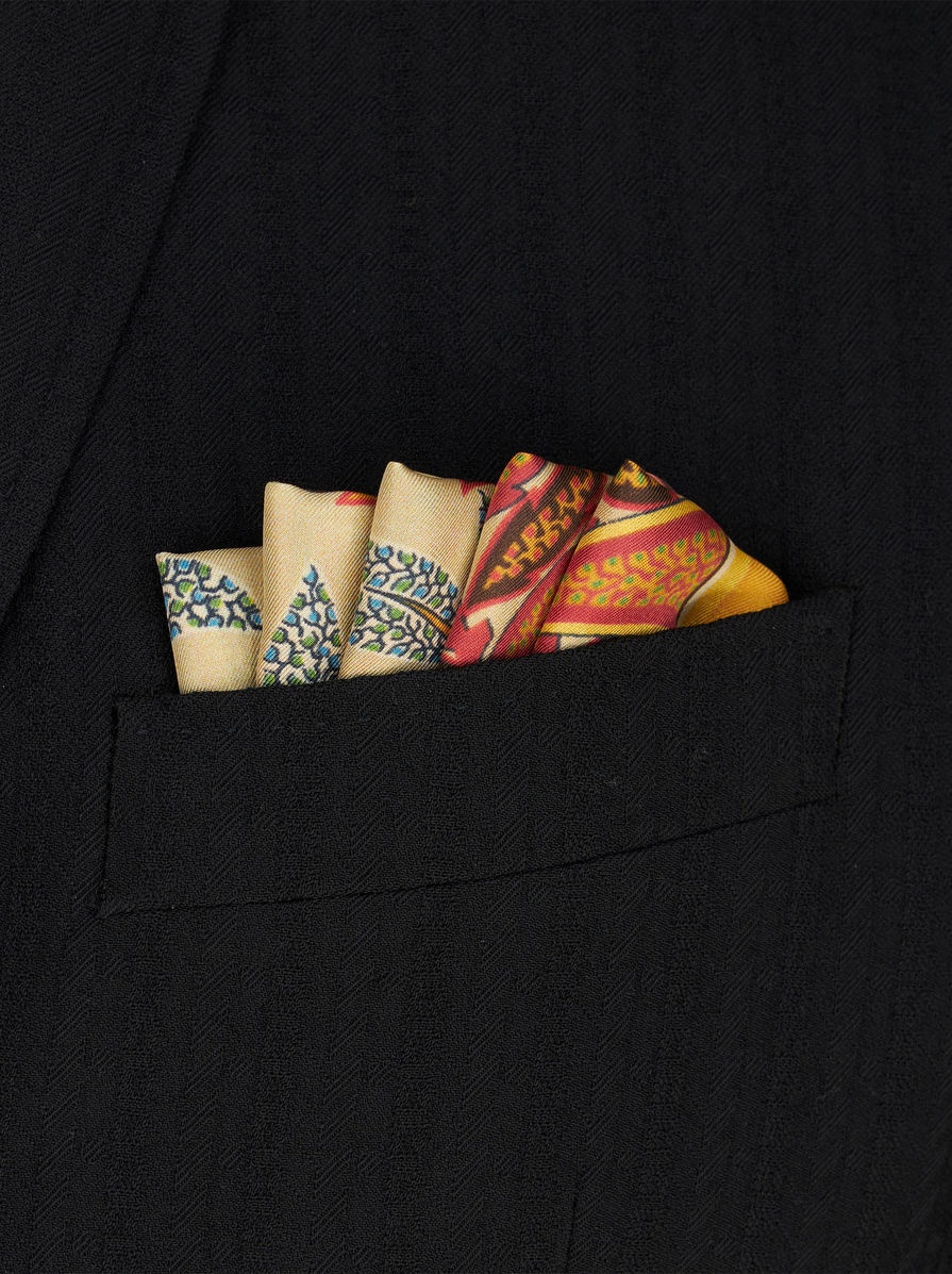 JUNGLE PRINT POCKET SQUARE - 2