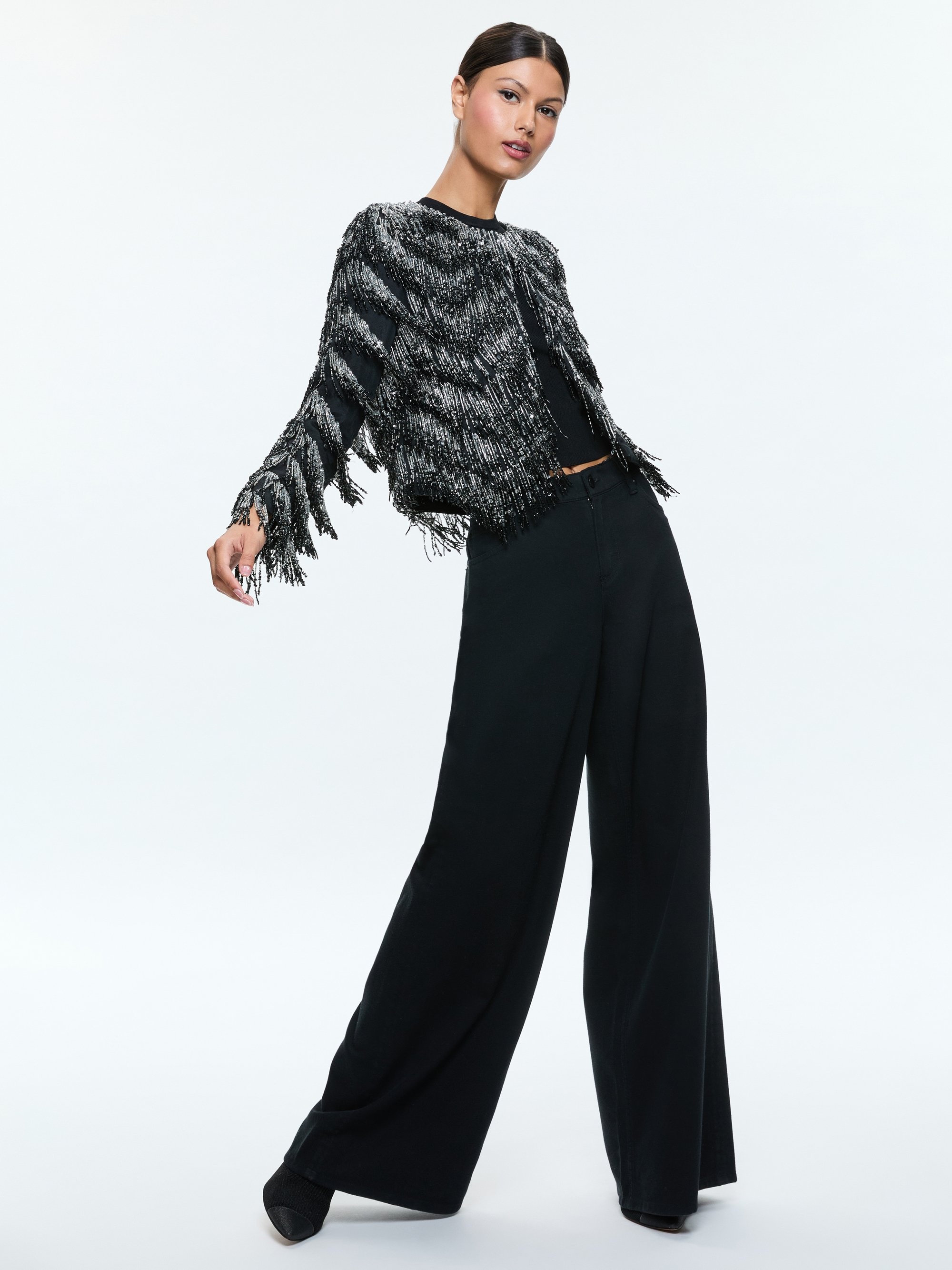KIDMAN EMBELLISHED FRINGE BOXY JACKET - 6