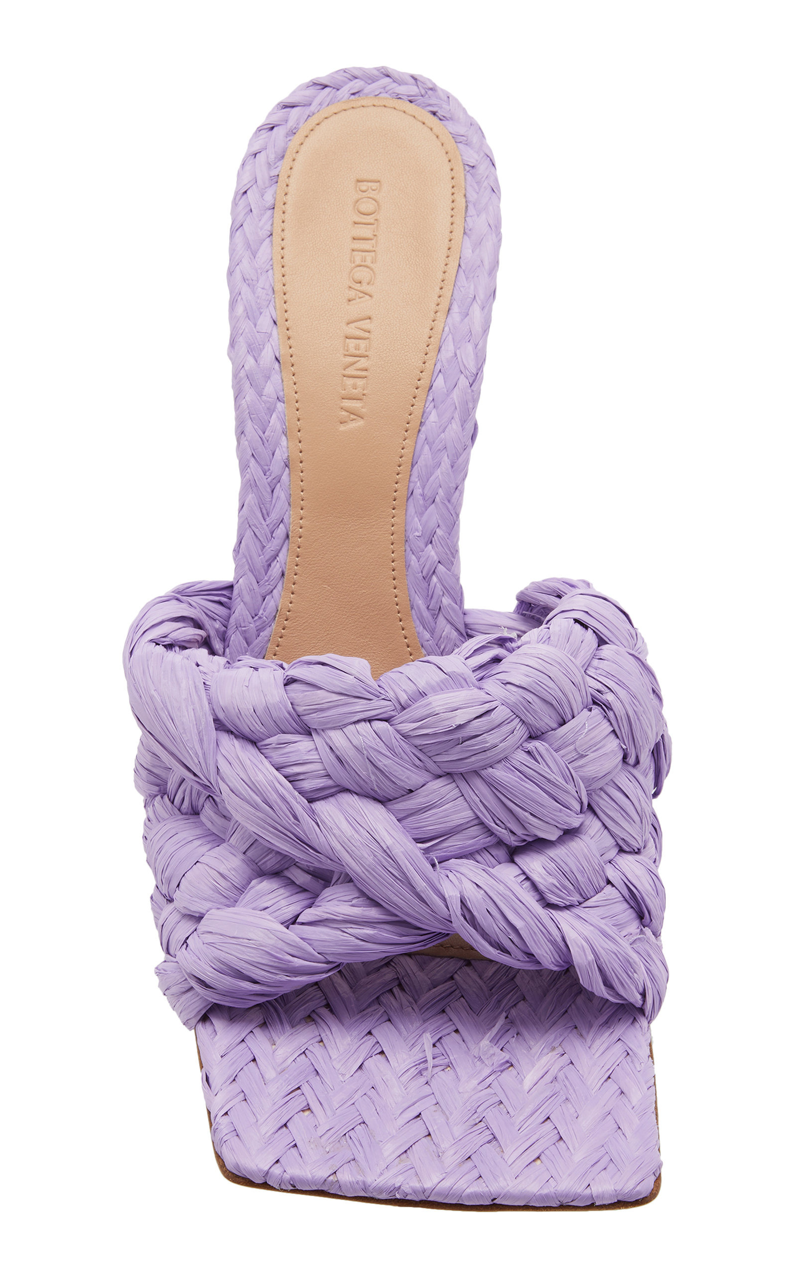 Stretch Raffia Sandals purple - 4