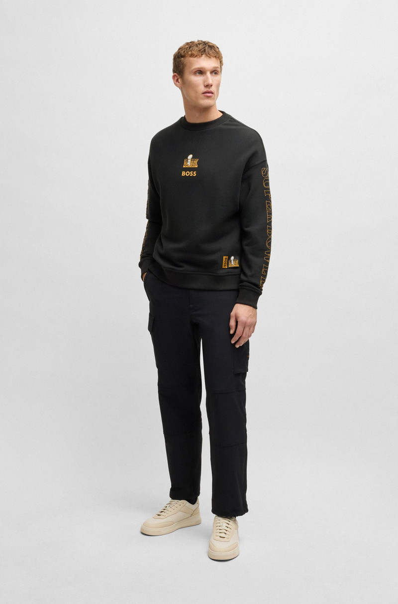 BOSS BOSS X NFL COTTON SWEATSHIRT WITH GOLD-TONE EMBROIDERY outlook