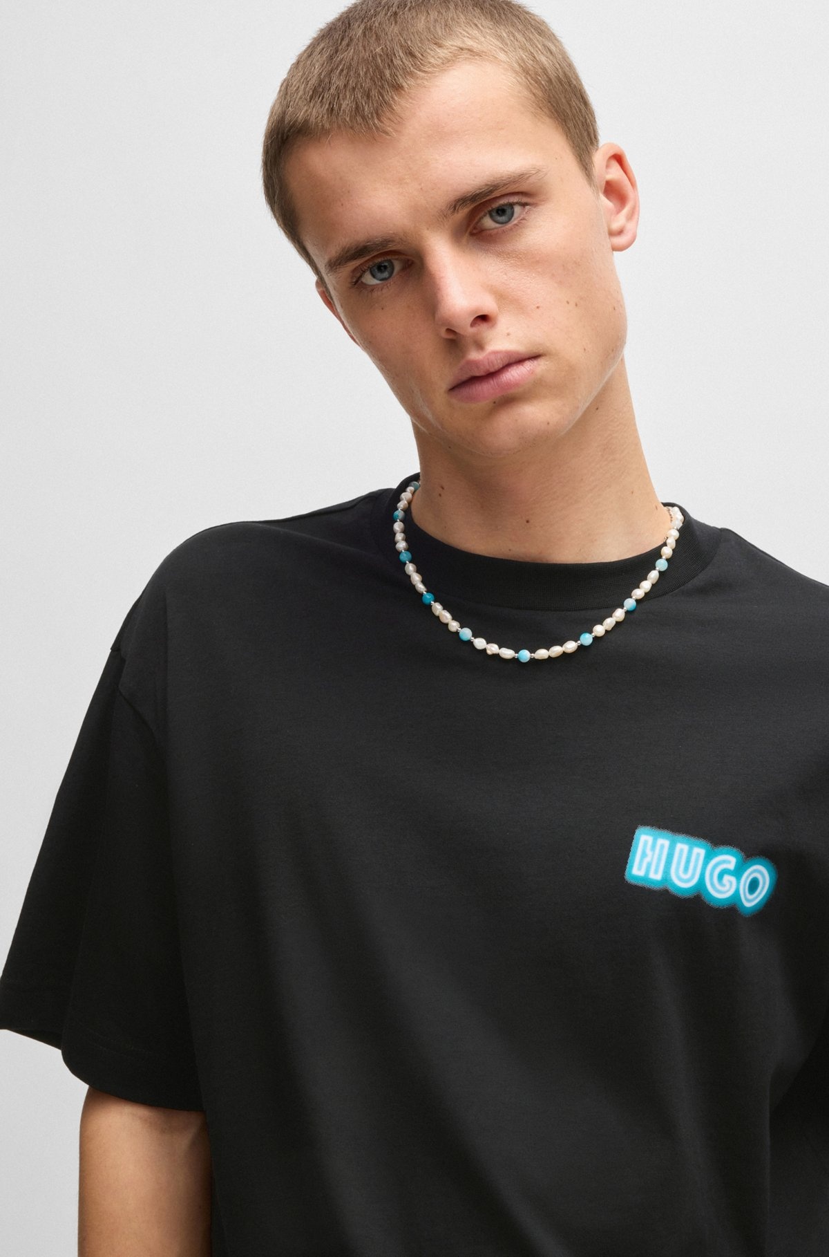 COTTON-JERSEY T-SHIRT WITH LOGO ARTWORK - 3