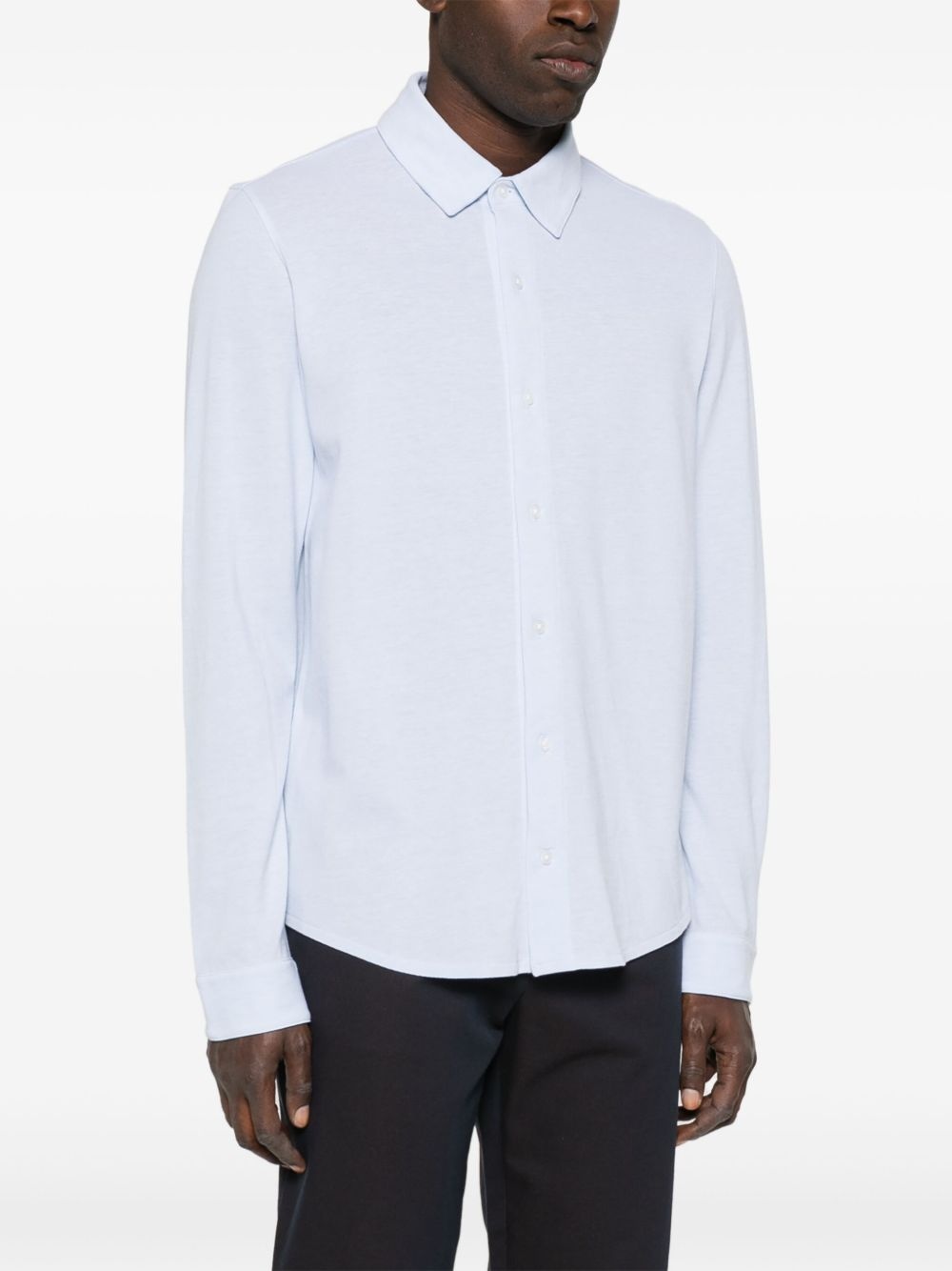 piqué-weave cotton shirt - 3