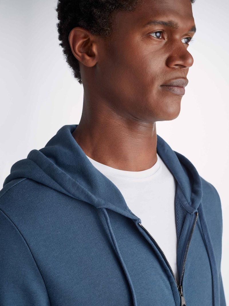 Men's Hoodie Quinn Cotton Modal Denim - 5
