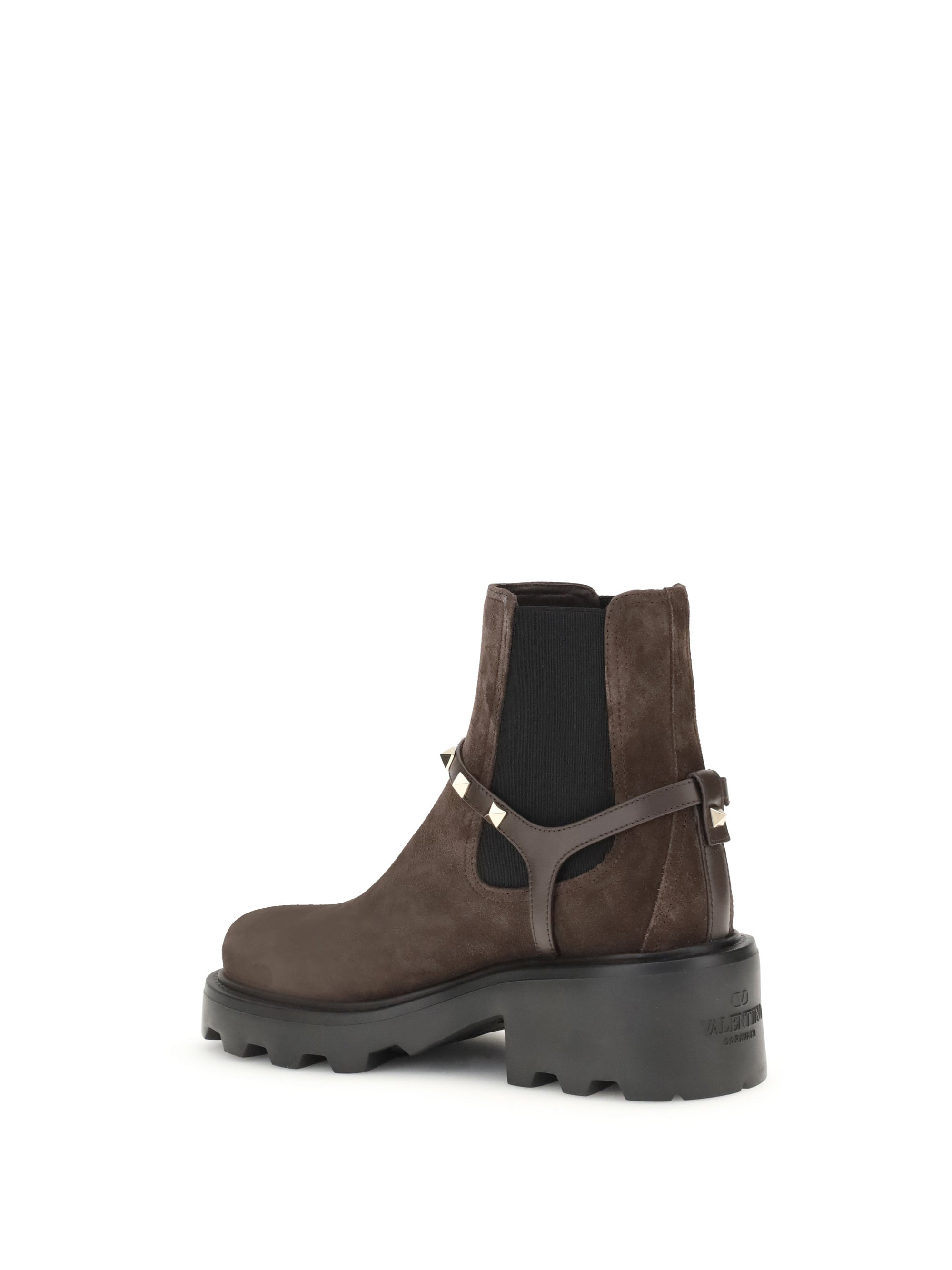 Valentino Garavani Women Beatles Ankle Boots With Studs - 3