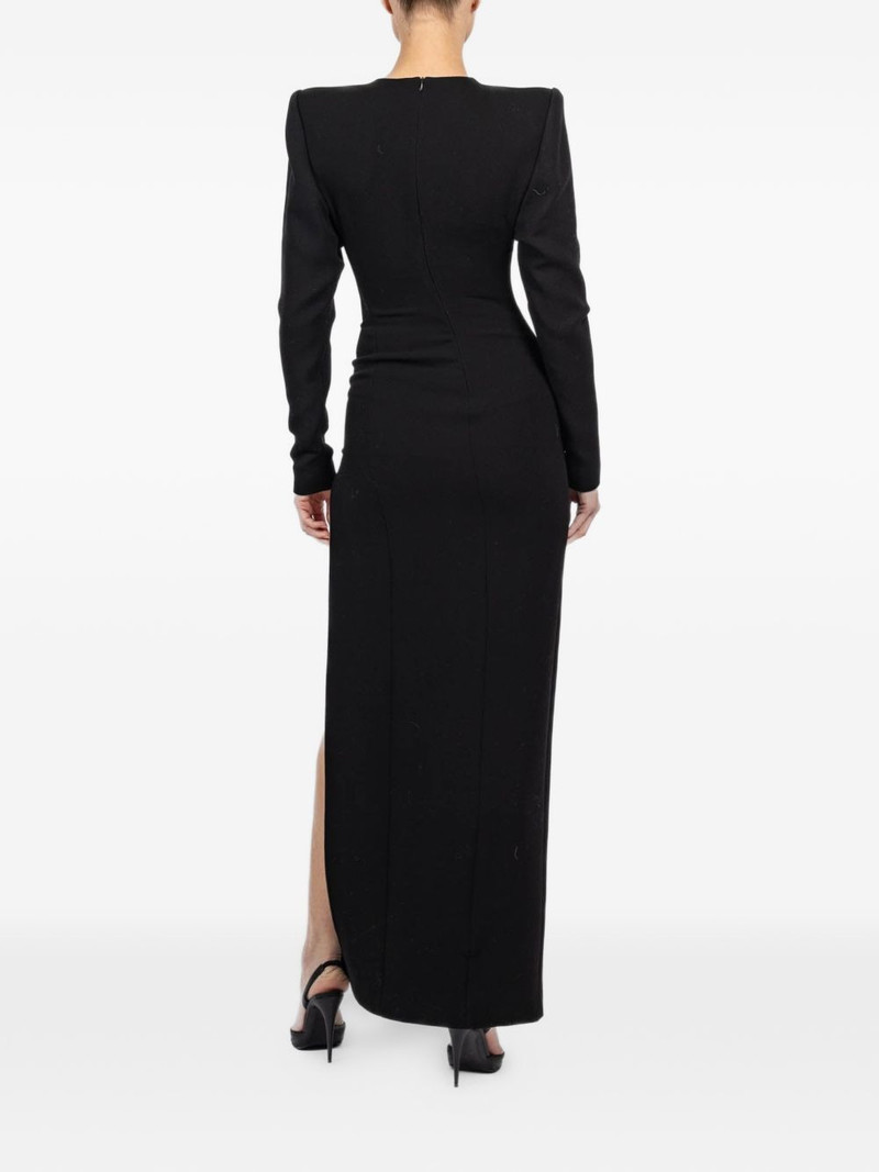 shoulder-pad maxi dress 4