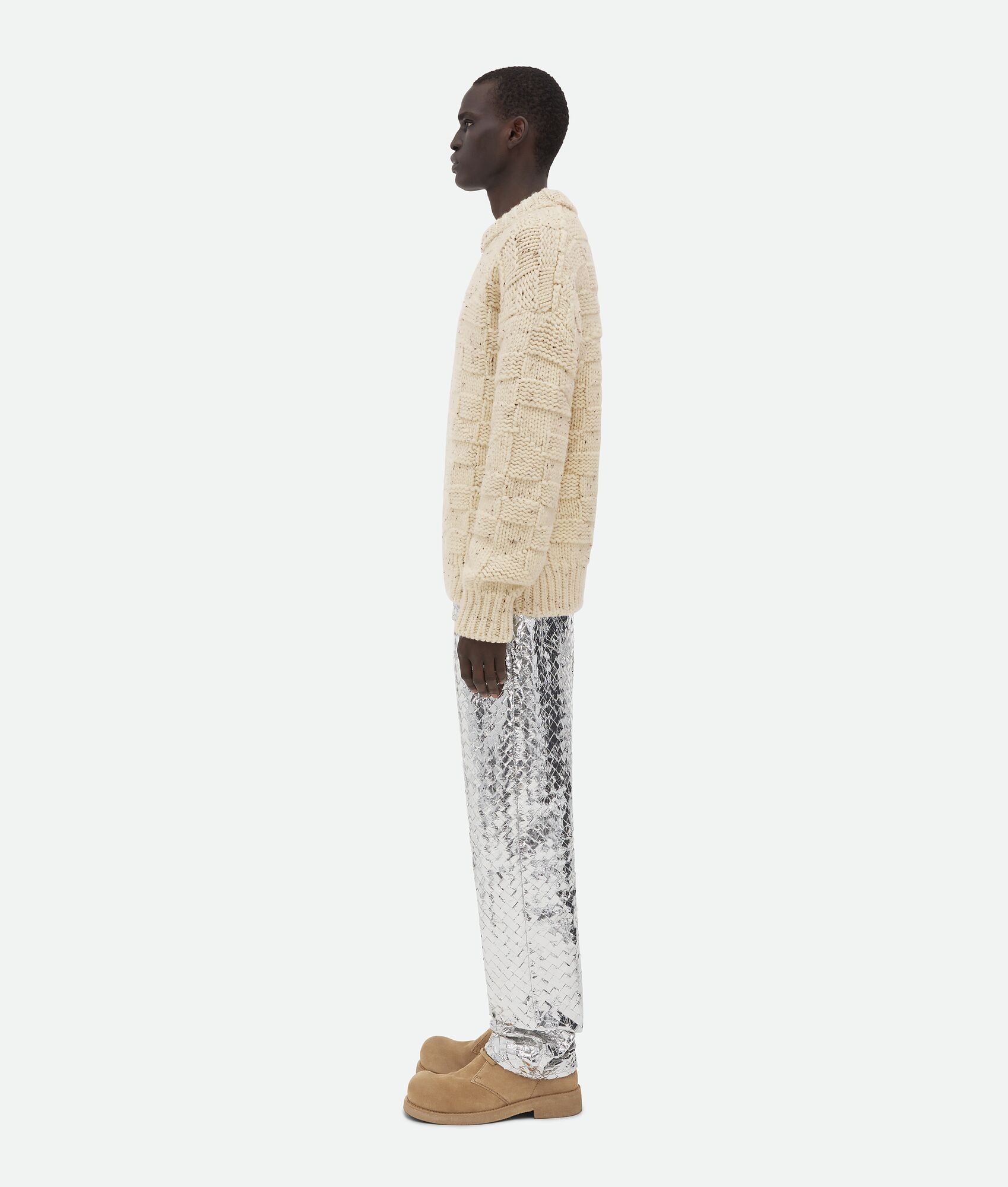 Heavy Intreccio Graphic Wool Sweater - 2
