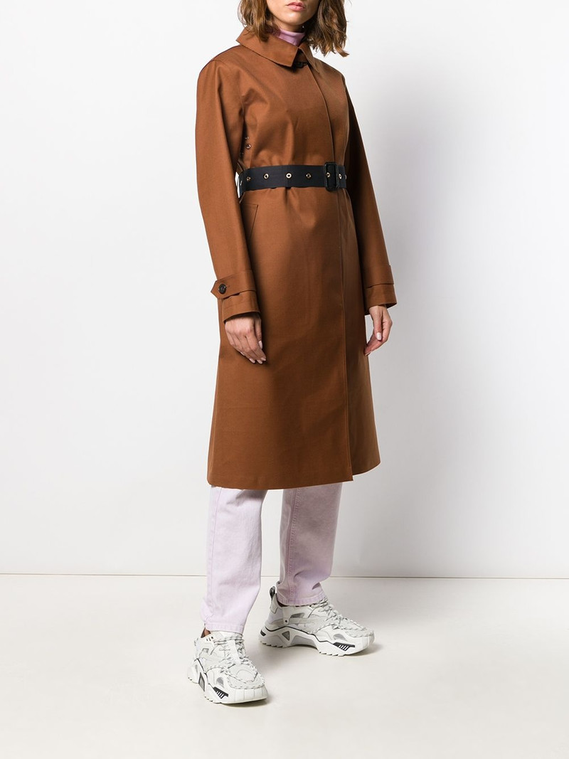 belted button up trench coat 3