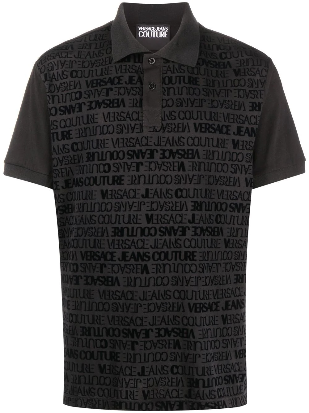 logo-print polo shirt - 1