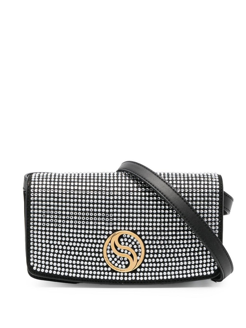 S-Wave crystal-embellished crossbody bag 1
