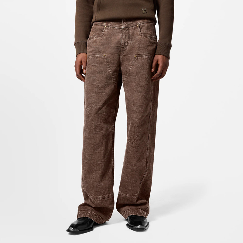 Damier Workwear Denim Pants 2