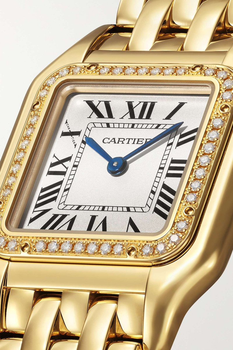 Panthère de Cartier medium 26.7mm 18-karat gold diamond watch 5