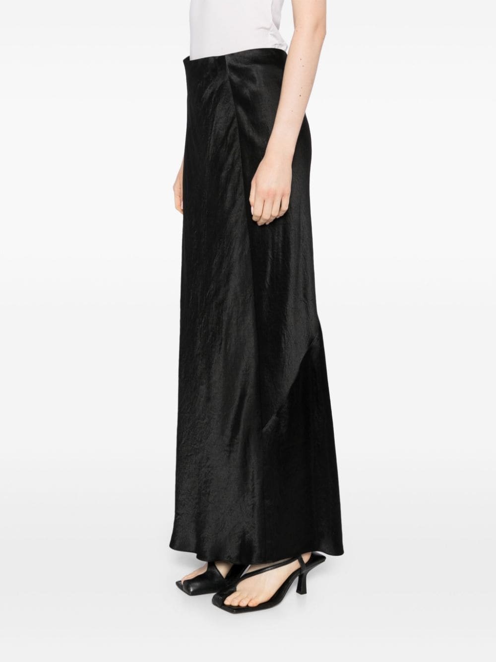 satin maxi skirt - 3