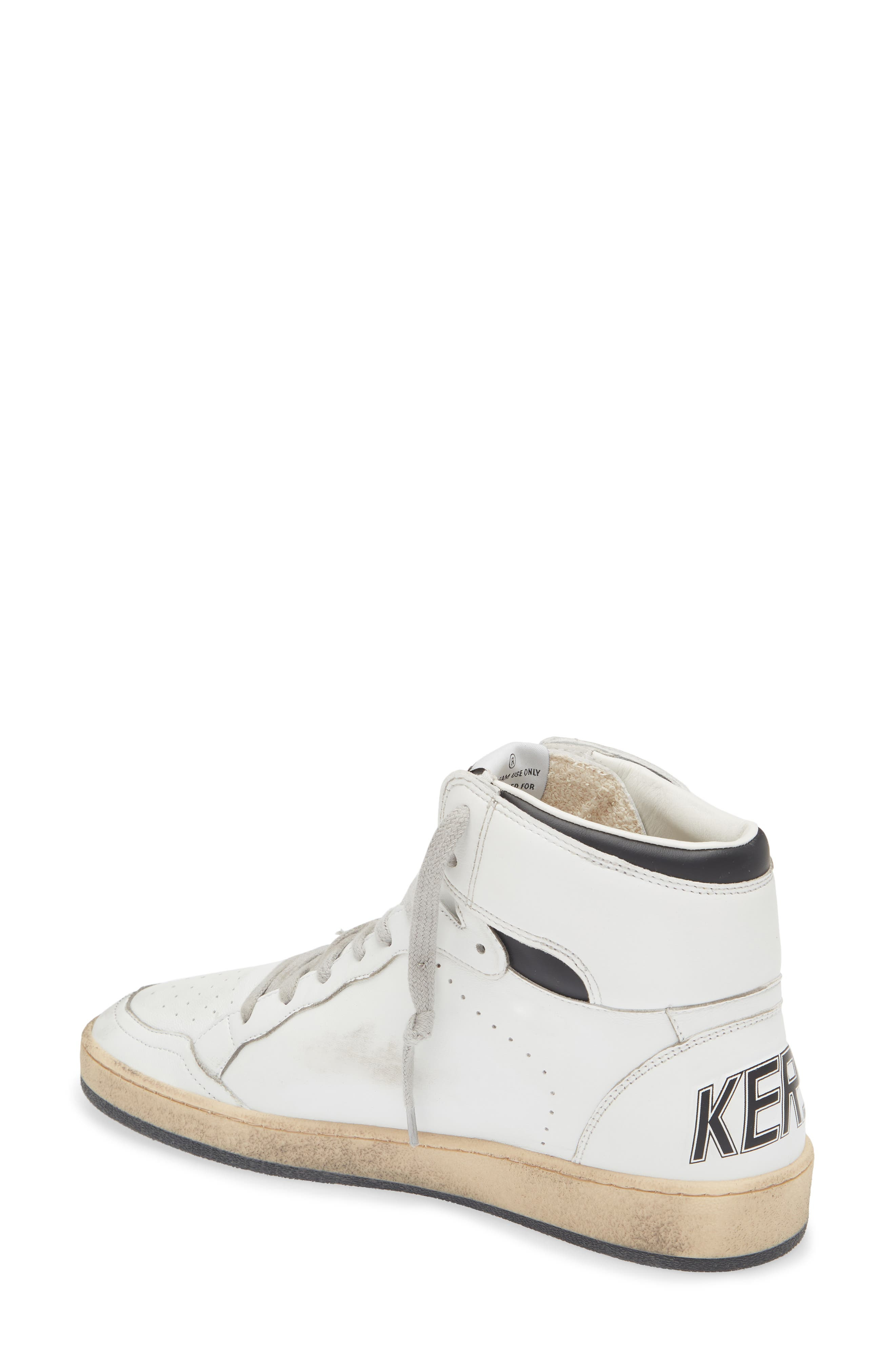 Golden Goose Sky-Star High Top Sneaker in White/Black at Nordstrom - 2