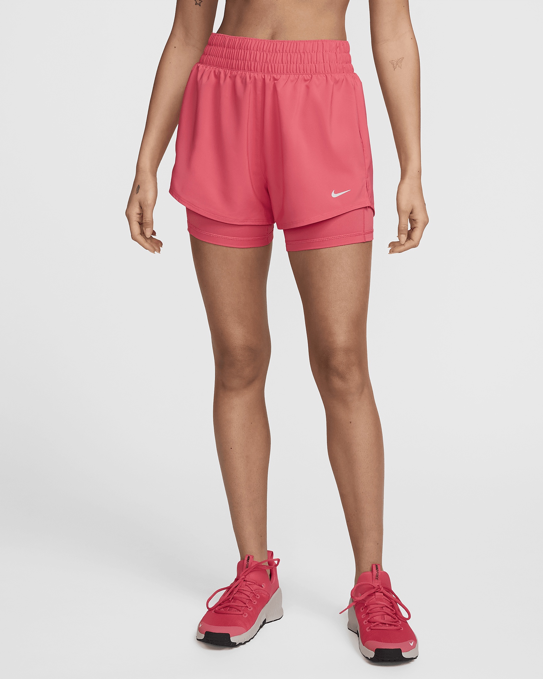 Nike One Women's Dri-FIT High-Waisted 3" 2-in-1 Shorts - 1