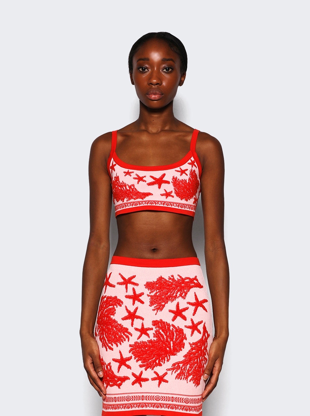 Knit Top Jacquard Tresor De La Mer Towel Stitch Dusty Rose - 3