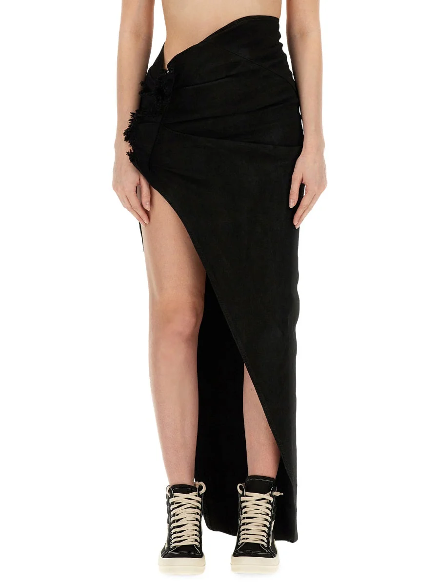 Rick Owens Drkshdw Women Long Skirt - 1