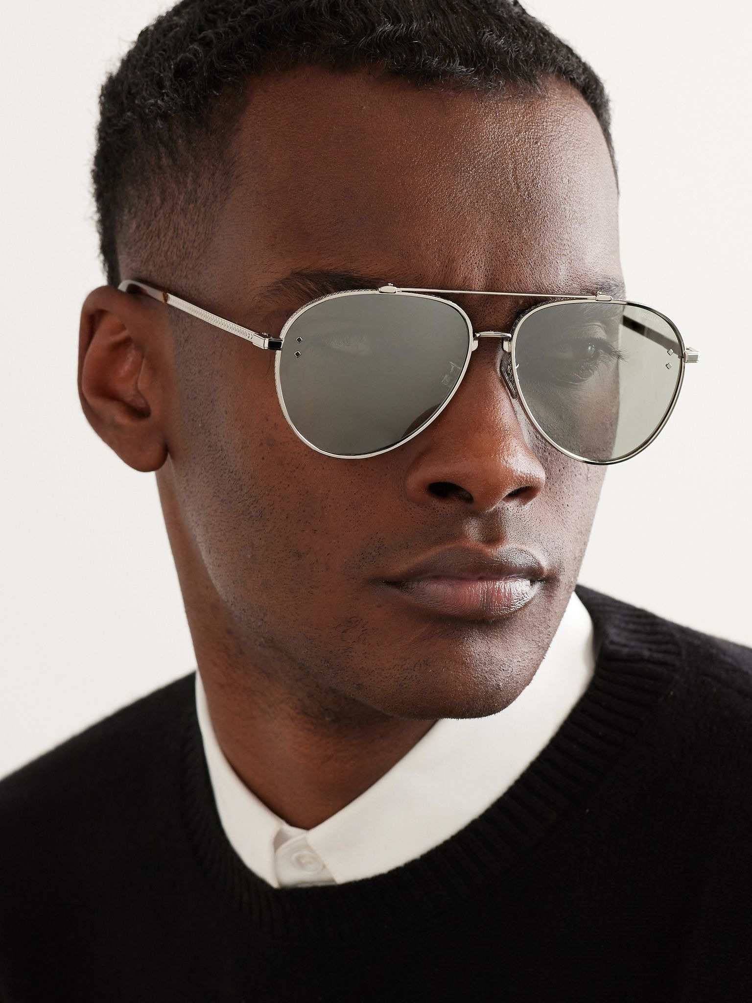 CD Diamond A1U D-Drame Silver-Tone and Tortoiseshell Acetate Sunglasses Silver - 2