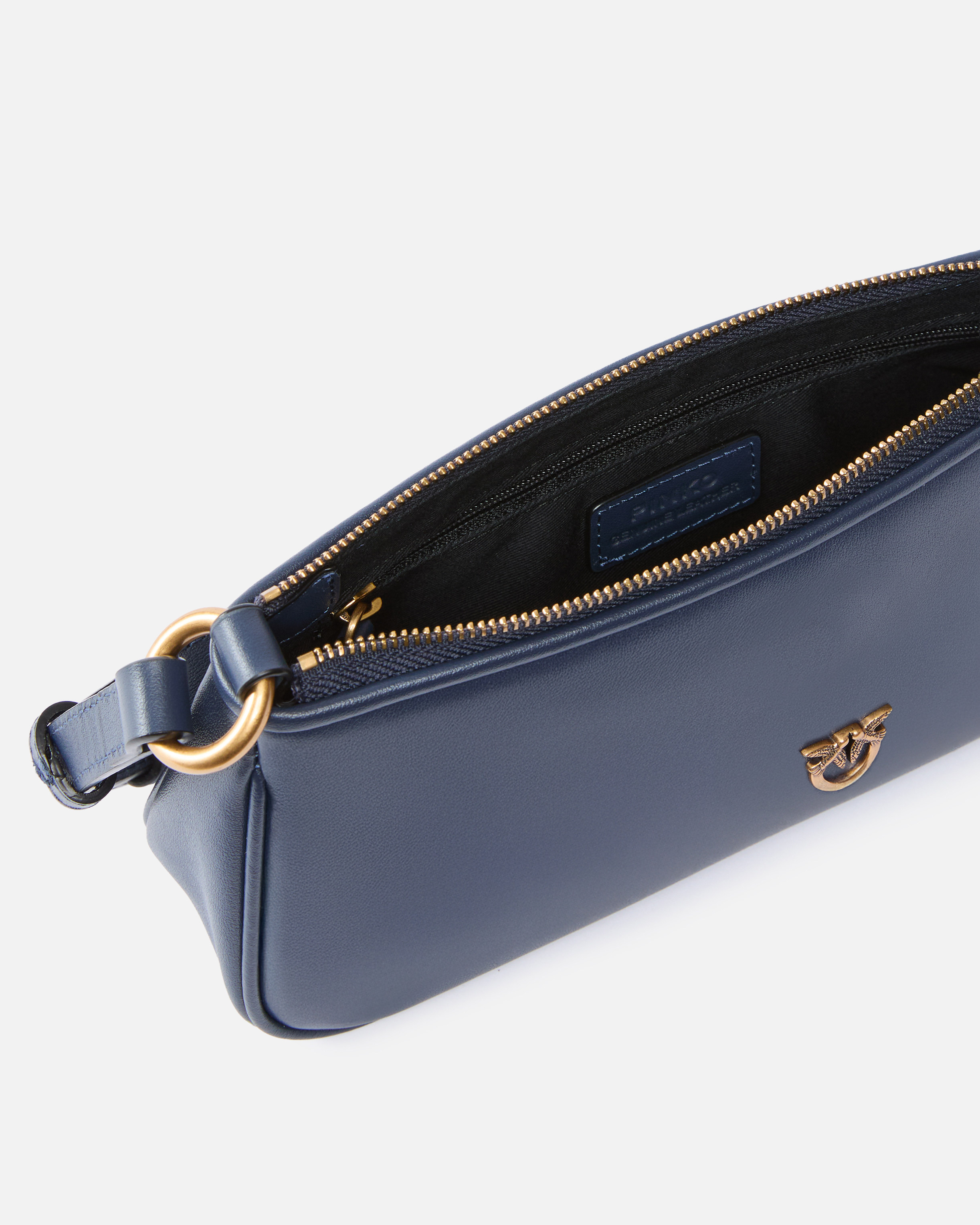 LEATHER MINI HALF MOON BAGUETTE CROSSBODY BAG - 4