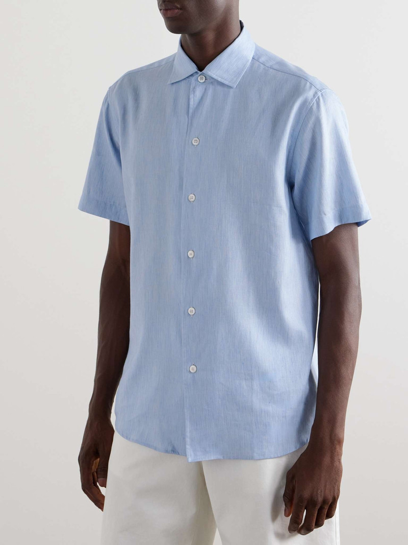 Cotton, Linen and Silk-Blend Shirt 3