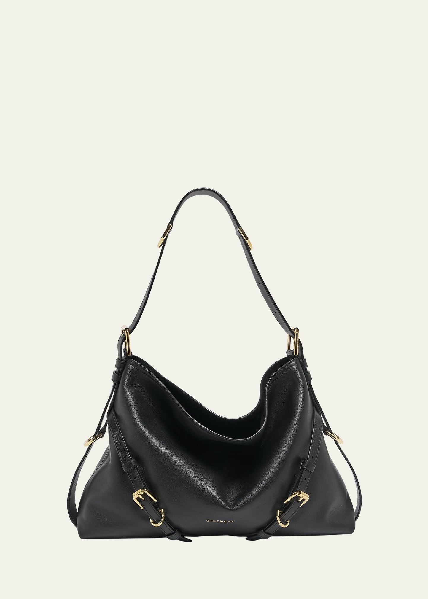 Voyou Medium Shoulder Bag in Shiny Leather - 1