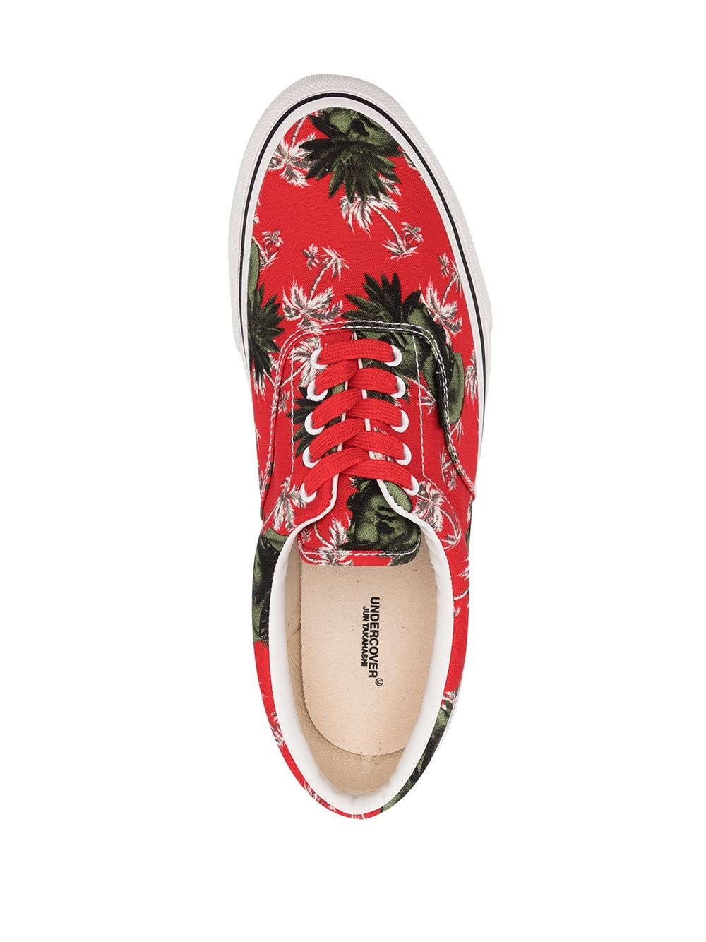 palm tree-print sneakers - 4
