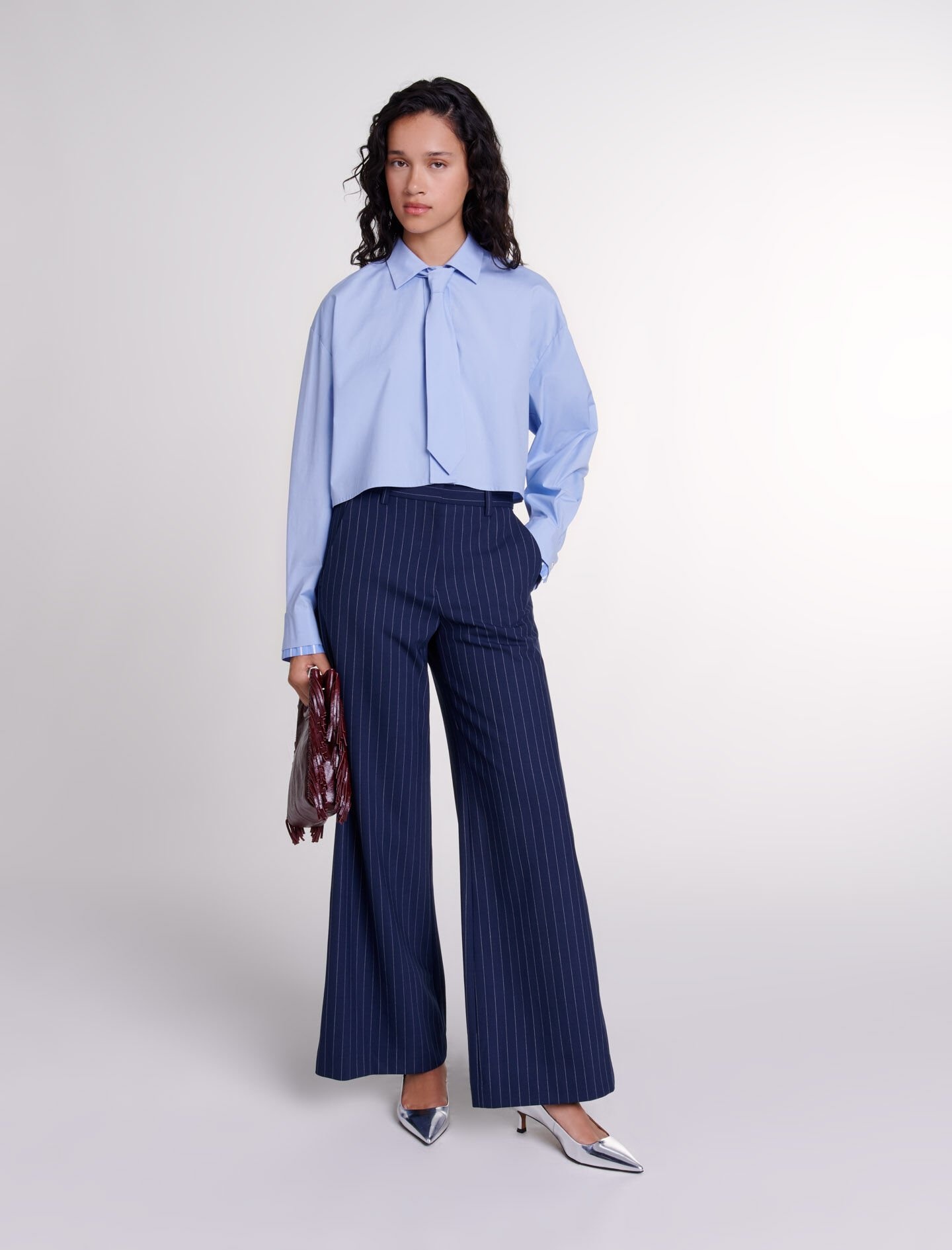 Shirt with removable tie - 2