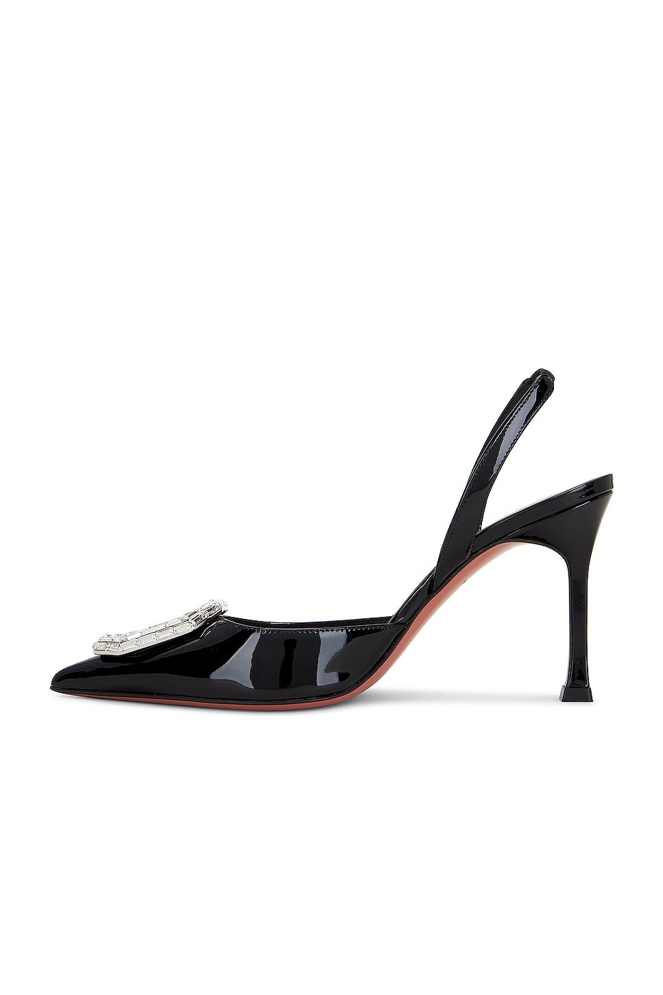 Camelia Sling 90 Pump In Patent Black - 5