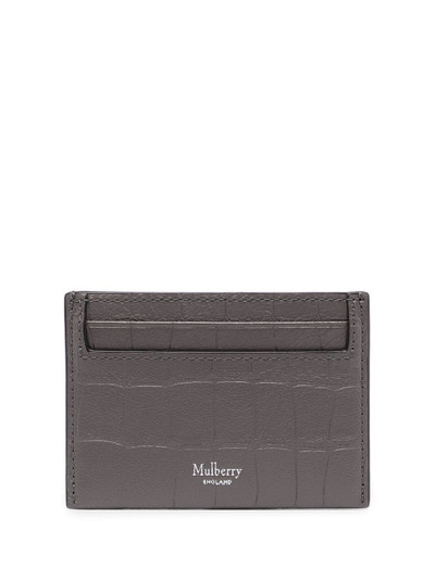 Mulberry crocodile-effect slip cardholder outlook