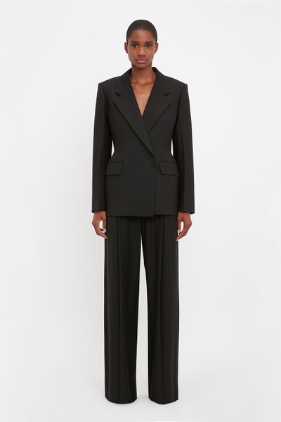 Victoria Beckham Waist Fitted Jacket In Black outlook