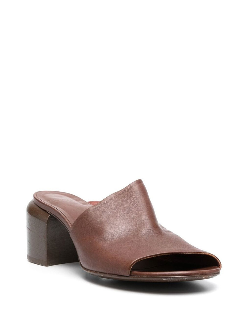OFFICINE CREATIVE open-toe 70mm leather mules outlook