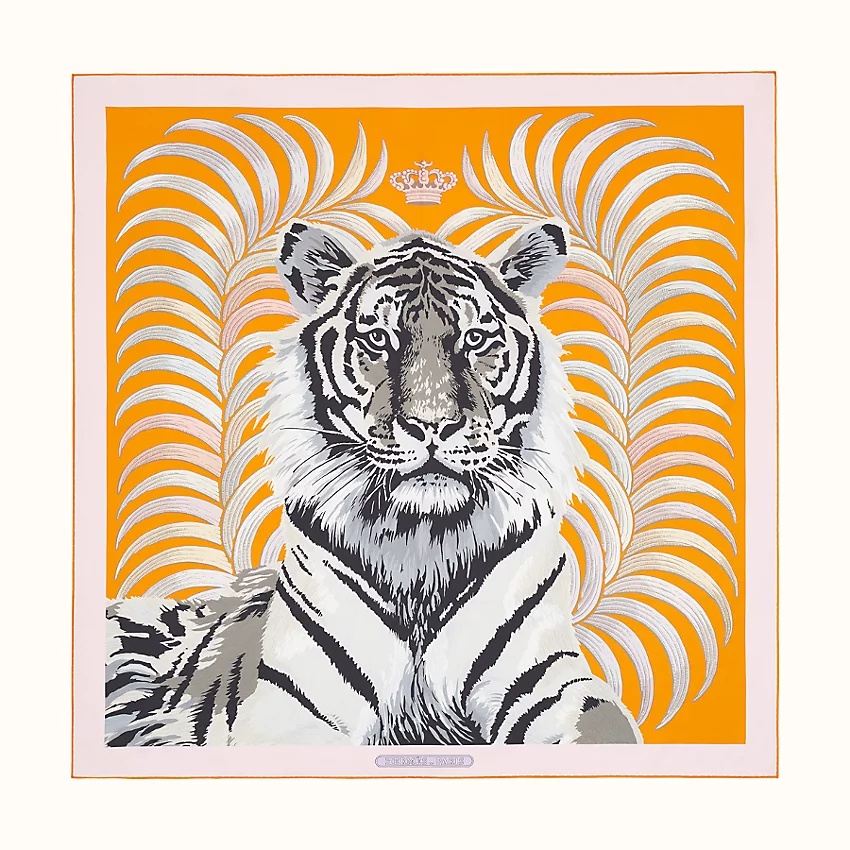 Tigre Royal double face scarf 90 - 4