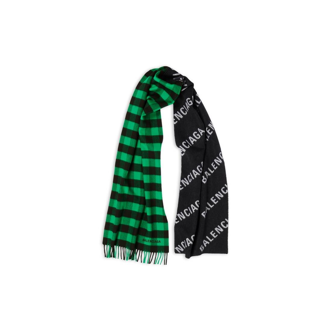 Men's 50/50 Scarf in Black - 1