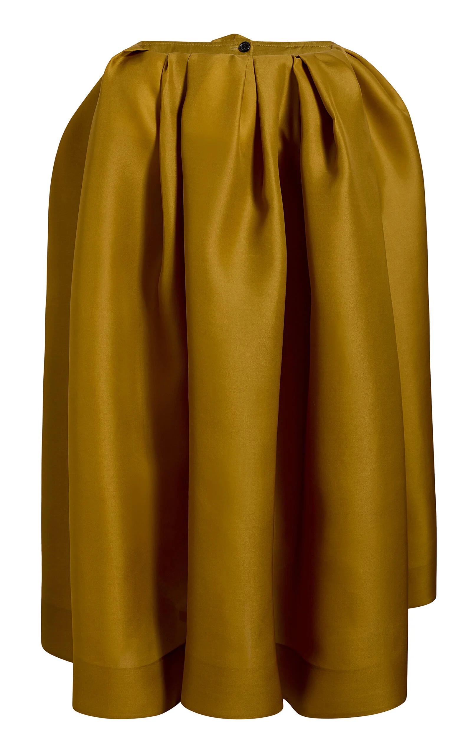 Adara Silk Twill Organza Maxi Skirt bronze - 1