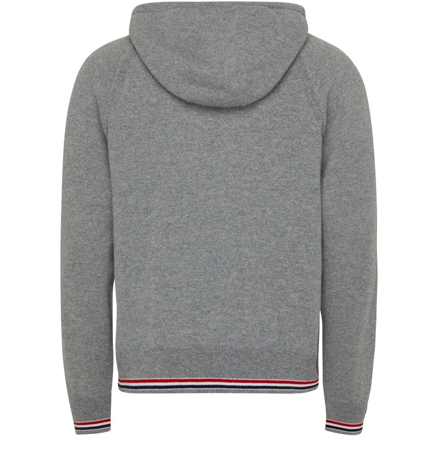 Zipped hoodie in cashmere - 3