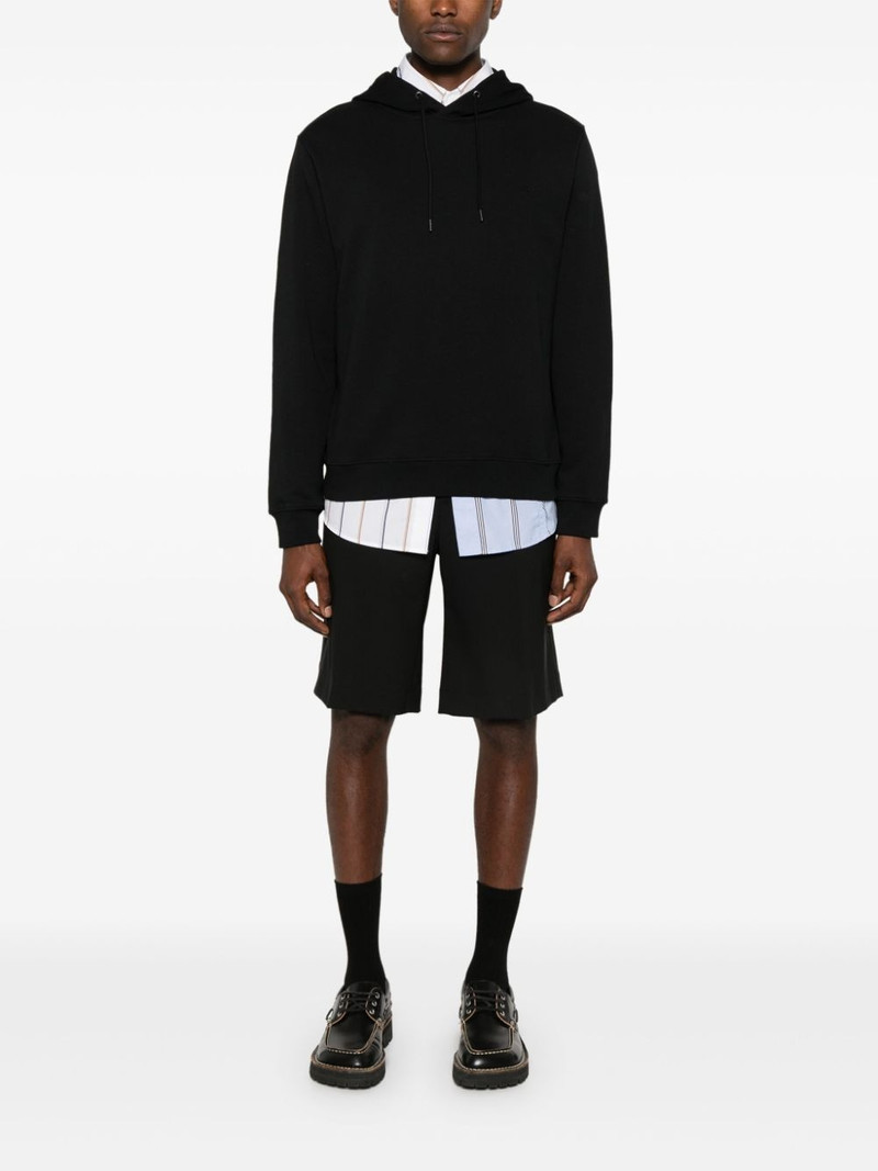 A.P.C. logo-embroidered cotton hoodie outlook