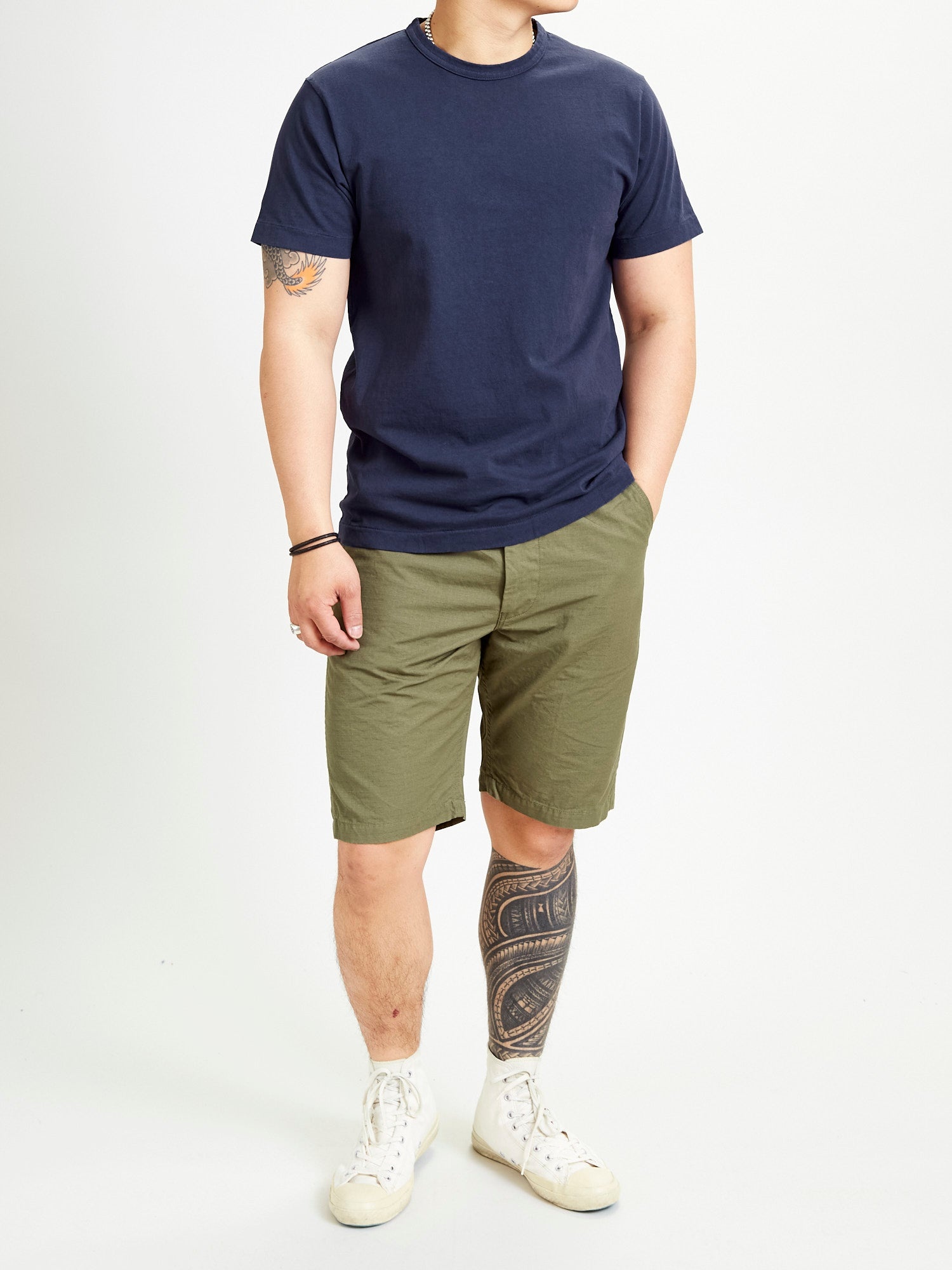 New Yorker Shorts in Army Ripstop - 10