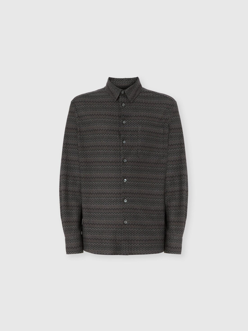 Shirt with Micro Zigzag Tone on Tone 1