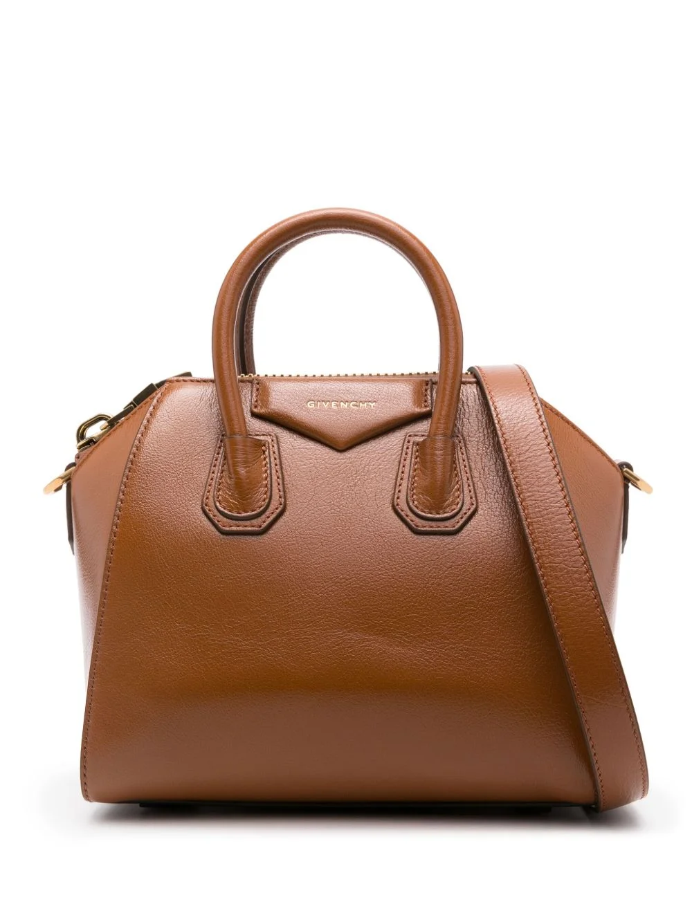 mini Antigona leather tote bag - 1