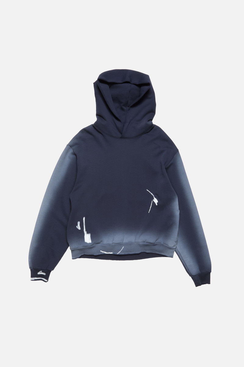 Hooded logo sweater - Navy blue - 1