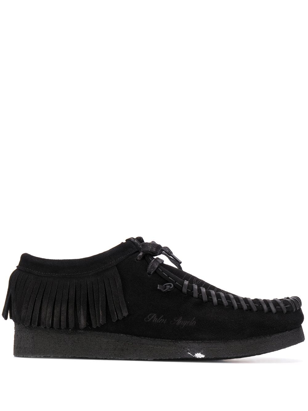 fringed lace-up shoes - 1